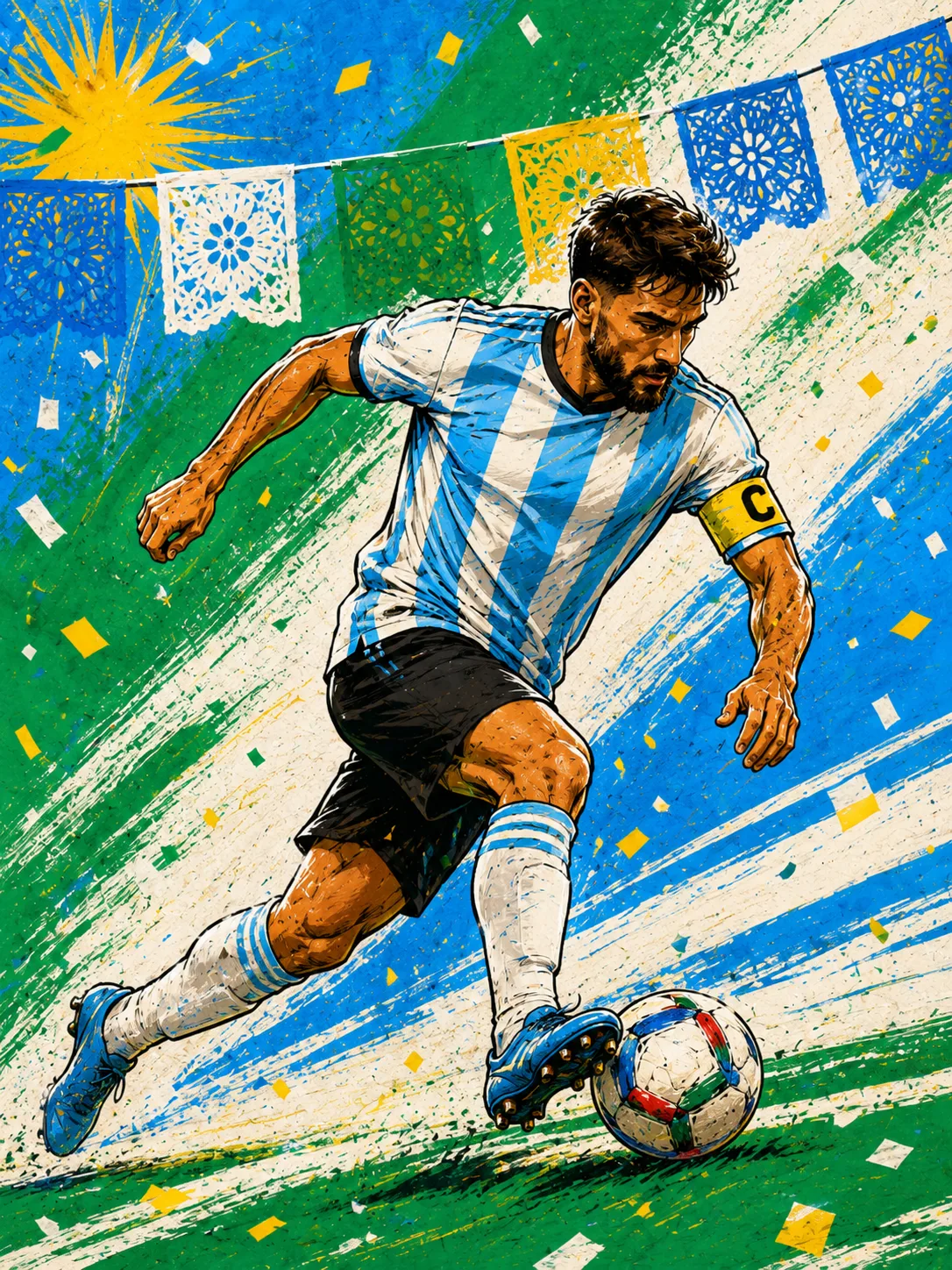 Round of 32 — captain dribbling